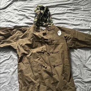 A Bathing Ape Brown Trench Hoodie